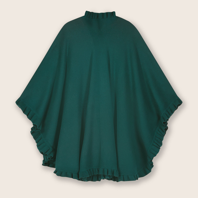 Volant Knitted Cashmere Cape-gallery-44238226129176