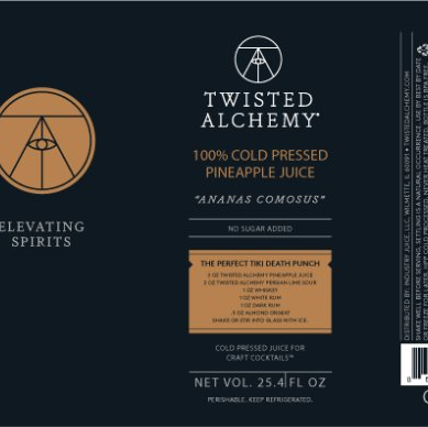 25.4oz 100% PINEAPPLE JUICE COLD PRESSED-gallery-52898736111983