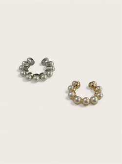 Mini Pearl & Metal Earcuffs