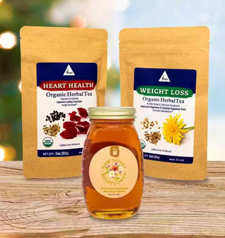 Organic Tea & Honey Set
