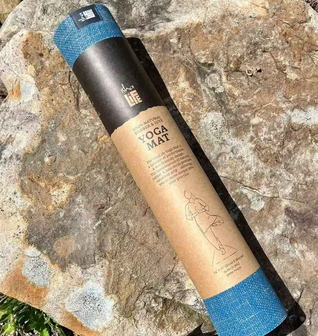Ocean 4mm Natural Rubber Jute Yoga Mat