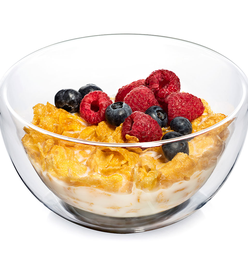 Insulated Glass Soup and Cereal Bowls