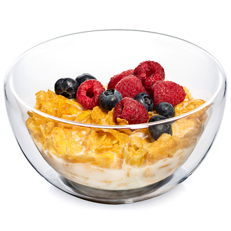 Insulated Glass Soup and Cereal Bowls