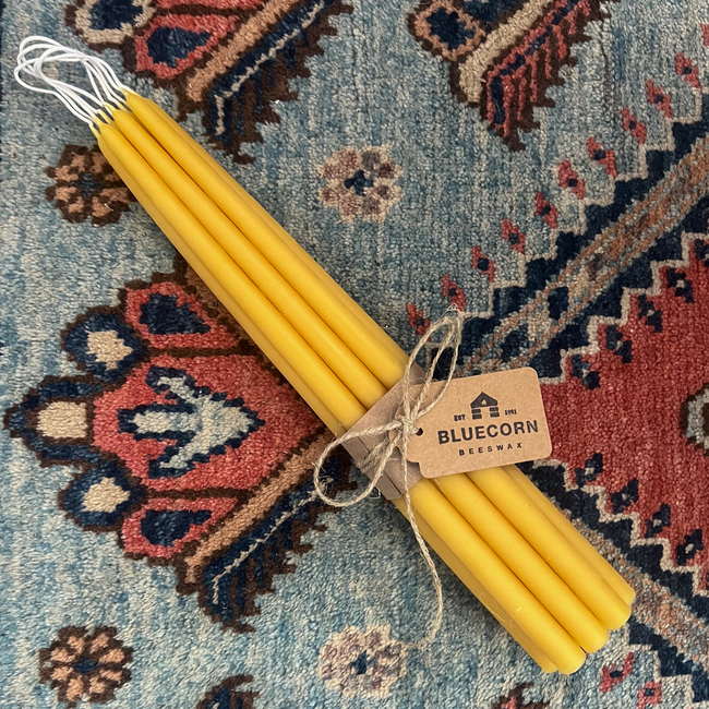 Hand-Dipped Thin Beeswax Tapers-gallery-40743518503158