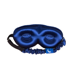 Sia Silk® Sleep Mask with extra deep eye cups for long lashes - Navy