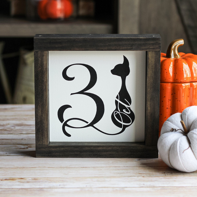 Halloween Sign | October 31 Spooky Decor | Farmhouse Halloween Sign-gallery-11371938283555