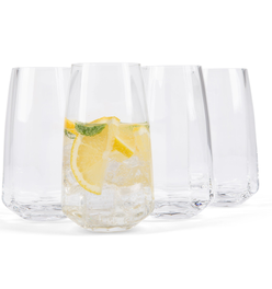 Café Tall Glass Tumbler (4-Piece Set)