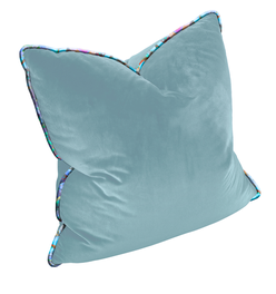 The Luxe - Porcelain Blue with Moroccan Knot Welt