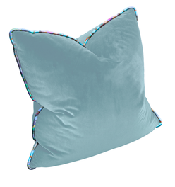 The Luxe - Porcelain Blue with Moroccan Knot Welt