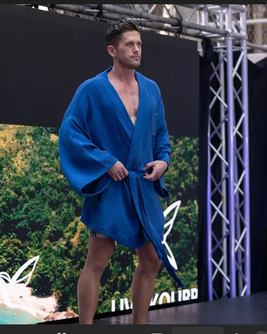 Men's Robe Set Blue