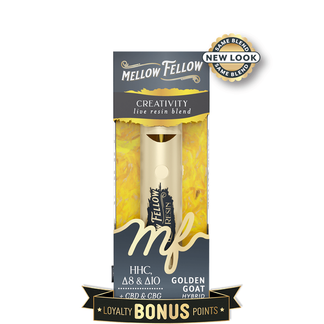 Creativity Blend 2ml Live Resin Disposable Vape - Golden Goat (Hybrid)-gallery-36989954162894