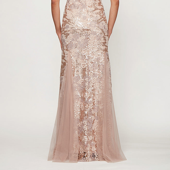 Petite - Emily Embroidered Fit and Flare Dress-gallery-42510660894976