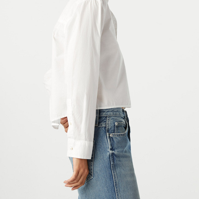 Ruth Crop Shirt <br> White-gallery-31181778518082