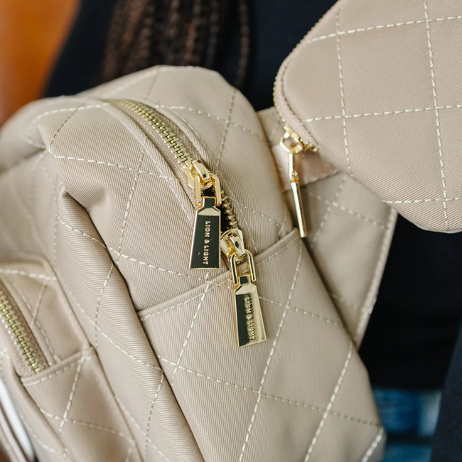 The Jetsetter Mini Diaper Bag - Beige-gallery-42450080399509