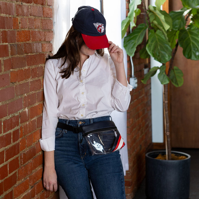 Baseball Ballpark Clear Stripe Game Day Fanny Pack-gallery-33787173240902