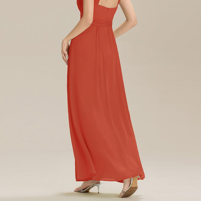 ever ZELINA|Backless Chiffon Sleeveless Bridesmaid Dress-gallery-33633355595850