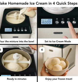 Whynter 2.1 Quart Upright Ice Cream Maker with Stainless Steel Bowl ICM-201SB