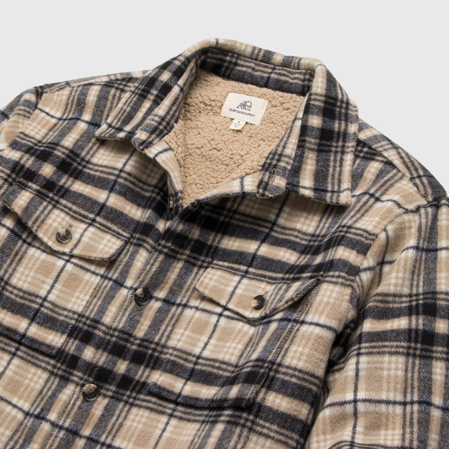 Skip Sherpa Shirt Jacket - Chinchilla-gallery-44084698972418
