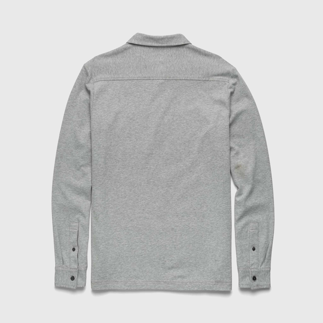 Cary Fleece Polo - Heather Grey-gallery-44013881131266