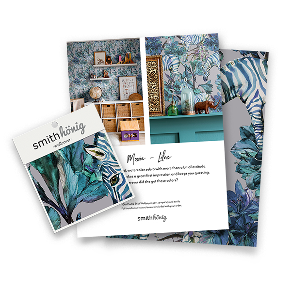 Peel and Stick Wallpaper - Moxie / Lilac-gallery-30280224931953