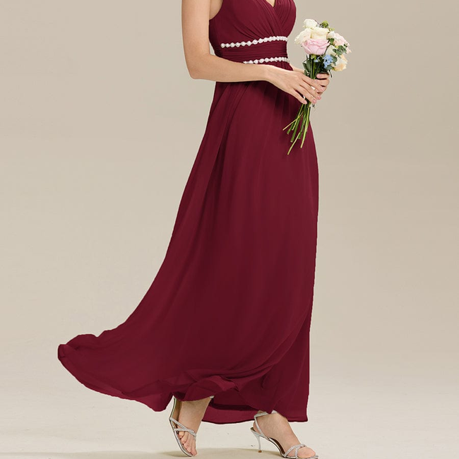 ever ZELINA|Backless Chiffon Sleeveless Bridesmaid Dress-gallery-33633355497546