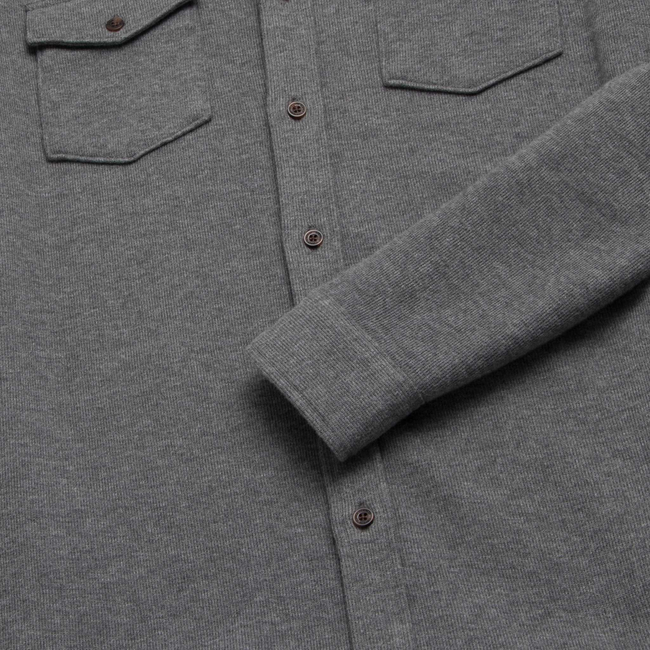 Rex Soft Knit Shirt - Charcoal Heather-gallery-44067647914242