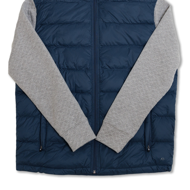 Down Jacket - Midnight Navy/Steel Heather-gallery-44459277877473
