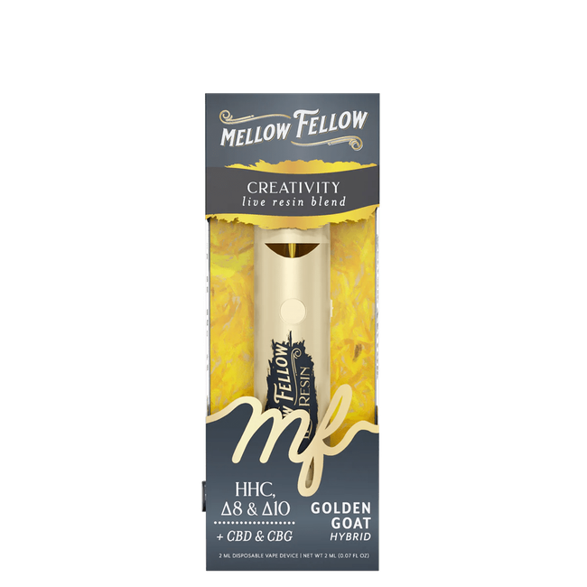 Creativity Blend 2ml Live Resin Disposable Vape - Golden Goat (Hybrid)-gallery-37327751282894