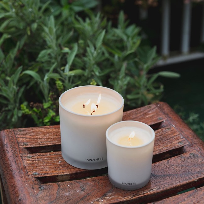 Santal Rock Rose 3-Wick Candle-gallery-60276270465390