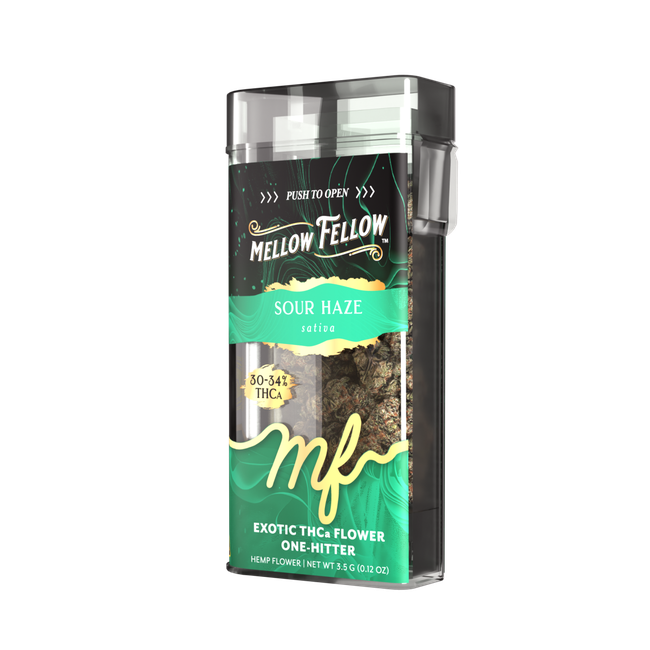 THCa 3.5g Exotic Flower + One Hitter - Sour Haze (Sativa)-gallery-38348614828238