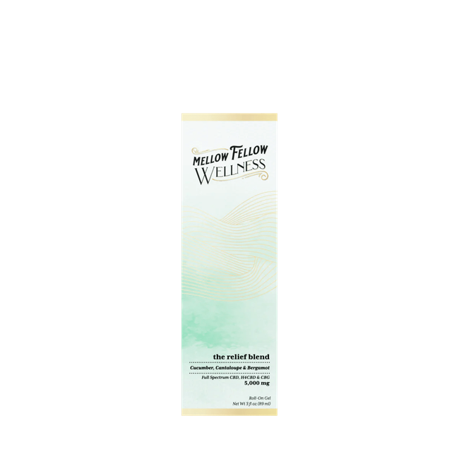 Wellness Roll On Gel - The Relief Blend - Cucumber, Cantaloupe and Bergamot - 5000mg-gallery-37327676408014