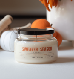 Fall Soy Candle Sweater Season - 10 oz.