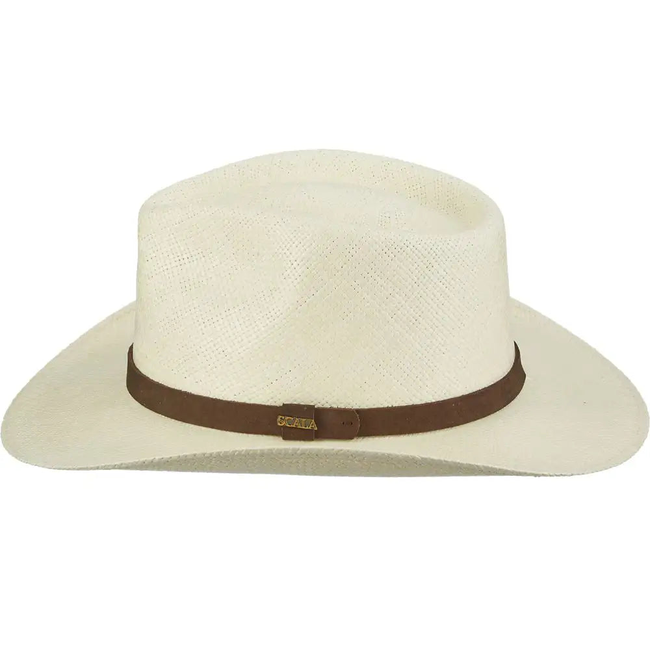 Scala Albuquerque - Genuine Panama Straw Fedora Hat-gallery-50053495882034