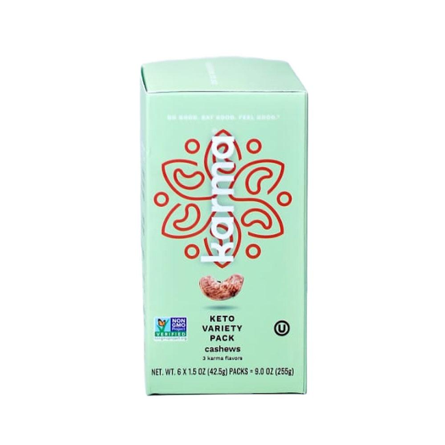 Keto Cashew Variety Pack | 6 Snack Packs-gallery-40785324212511