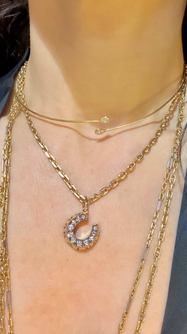 Vintage yellow 18K Tiffany and Co Elsa Peretti wire collar necklace with pear cut bezel set diamonds