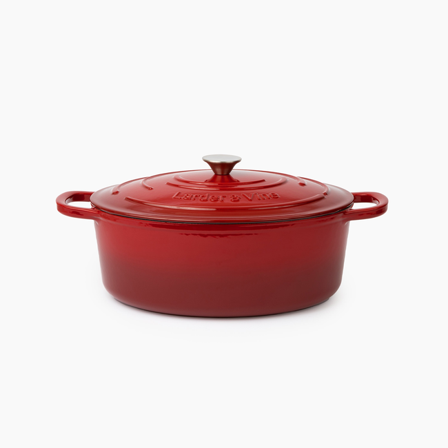 Enameled Cast Iron Oval Dutch Oven | 8QT/7.5L-gallery-53351577420148