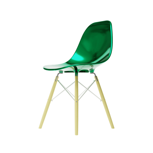 Metallic Green MicroShell Chair™-gallery-47786858316062