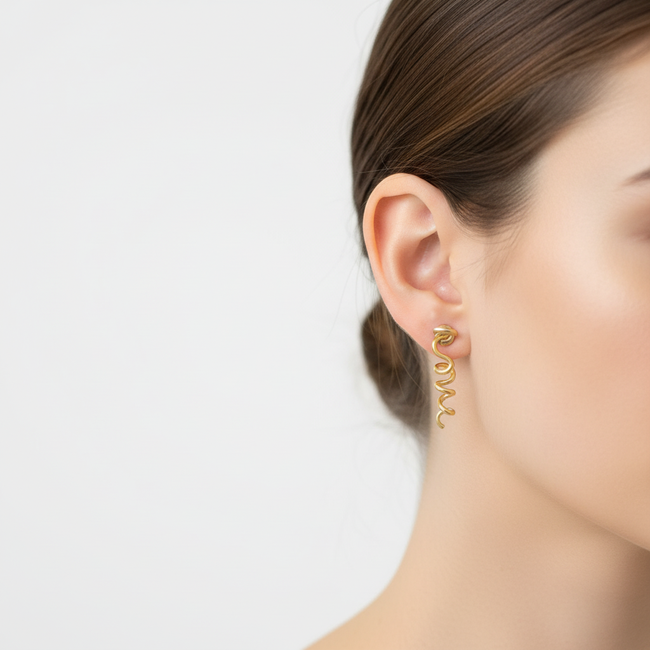 Love Earrings - Gold Plated-gallery-38086969131184