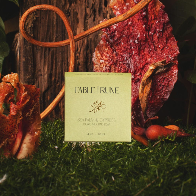 SEA PALM & CYPRESS GOATS MILK SOAP-gallery-39236780720290