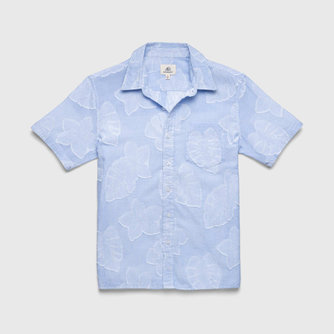 Joseph Striped Floral Shirt - Blue