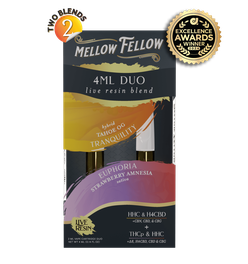 Euphoria - Strawberry Amnesia (Sativa) & Tranquility - Tahoe OG (Hybrid) - Live Resin 4ml Vape Cart 