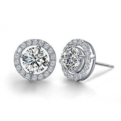 Hope Stud Earrings Earrings- Cubic Zirconia Stud Earrings-gallery-30351800500282
