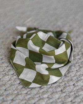 Make a Move Green Check Bandana