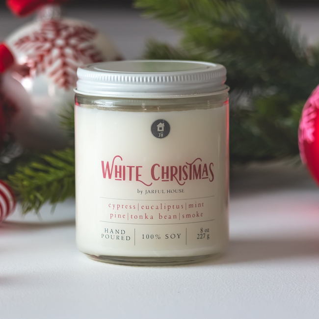 Christmas Candle White Christmas - 8 oz-gallery-28532911702086