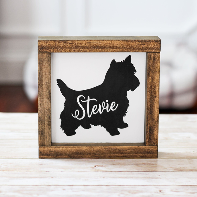 West Highlander White Terrier Decor - Personalized Westies Dog Lover Wall Sign-gallery-13660433252422