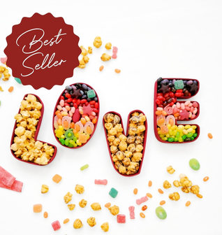 LOVE Gourmet Gift Box: Edible Letters Filled with Artisanal Treats