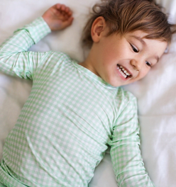 Pistachio Gingham Bamboo Toddler Pajama