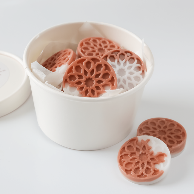 Golden Allure Wax Melts – Moroccan Design, White Rose Gold-gallery-33472121798726