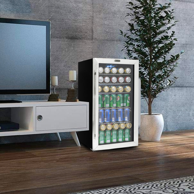 Whynter BR‑130SB 127‑Can Stainless Beverage Fridge-gallery-47378315935992