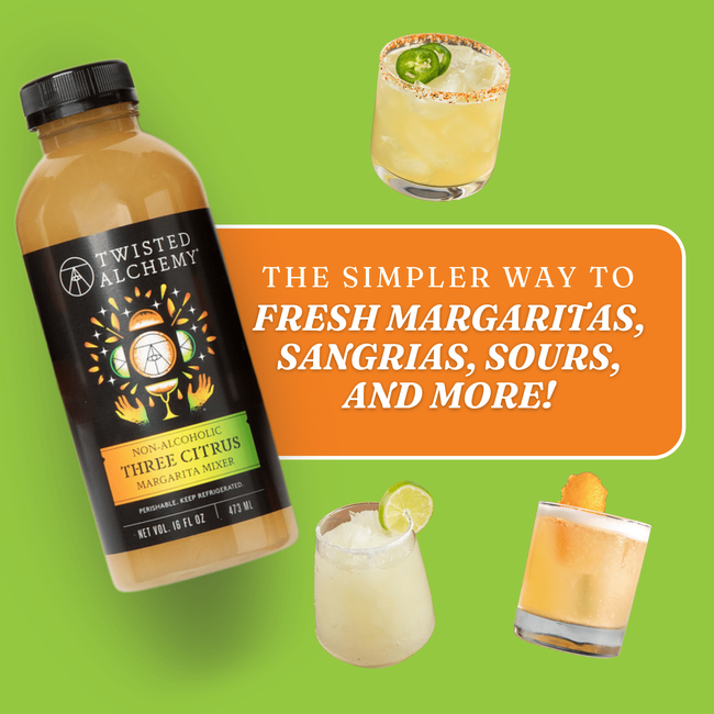 16oz THREE CITRUS MARGARITA MIXER COLD PRESSED-gallery-60313969787247